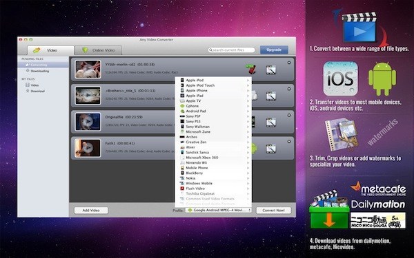 Any video converter for mac lite download